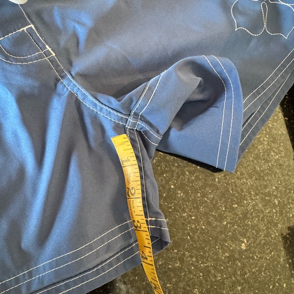 VTG! Crazy Shirts Blue Board Shorts. Size 9 - Picture 7 of 8